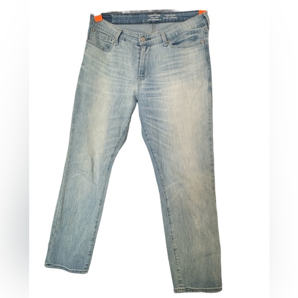 Levi Strauss signature mid rise slim cuff jean size 16 - Picture 1 of 5